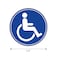 Kachy Signs Set of 5 Handicap Disabled Wheelchair Accessible Sign 45 Circle 4 Mil Vinyl LAMINATED For Extra Durability Self Adhesive Decal UV Protected Weatherproof Heavy Duty