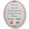 SmartSign 5 x 4 inch Please Leave Packages And Deliveries Here Designer Oval Sign with Symbols 32 mil Anodized Aluminum Multicolor Made in USA