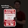 SmartSign Basics 18 x 12 inch Reserved Parking For Tenants Only Unauthorized Vehicles Towed Metal Sign 120 mil Aluminum Composite ACM Engineer Grade Reflective Material Red and White