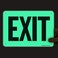 SmartSign Exit Sign 7 x 10 GlowinTheDark Aluminum Made in USA