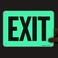 SmartSign Exit Sign 7 x 10 GlowinTheDark Aluminum Made in USA