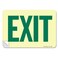 SmartSign Exit Sign Label 7 x 10 Laminated Vinyl Sticker Glow in the Dark Night Made in USA
