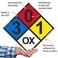 SmartSign NFPA Adhesive Label Kit Placard Digits Symbols 17 Tall TiptoTip Diamond Laminated Vinyl Made in USA