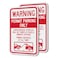 SmartSign Warning Permit Parking Only Sign 2 Pack Towing Enforced Sign 18 x 12 inch 2mm Thick Aluminum Composite Red and White Made in USA