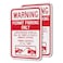 SmartSign Warning Permit Parking Only Sign 2 Pack Towing Enforced Sign 18 x 12 inch 2mm Thick Aluminum Composite Red and White Made in USA