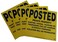 Minuteman Signs 4 Pack Aluminum Posted Private Property Signs Yellow