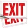 iSYFIX Exit Signs Stickers 2 Pack 10x7 Inch Premium SelfAdhesive Vinyl Laminated for Ultimate UV Weather Scratch Water and Fade Resistance for Office Buildings Workplace Indoor Outdoor