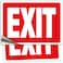 iSYFIX Exit Signs Stickers 2 Pack 14X10 Inch Premium SelfAdhesive Vinyl Laminated for Ultimate UV Weather Scratch Water and Fade Resistance for Office Buildings Workplace Indoor Outdoor