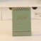 Dreamty 2024 Mini Desktop Calendar Office Daily Schedule Planner Organizer Standing Flip Calendars Green 1 pc