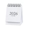 Dreamty Mini Desk Calendars from Jan 2026 Dec 2026 Pocket Calendar 3 x 38 Standing Flip Steel Coil Yearly Daily Schedule Business Planner White mini