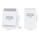 Dreamty Mini Desk Calendars from Jan 2026 Dec 2026 Pocket Calendar 3 x 38 Standing Flip Steel Coil Yearly Daily Schedule Business Planner White mini