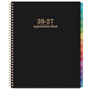 Lortarl 20262027 Appointment Book Daily Planner 20262027 from Jul 2026 Jun 2027 30Minute Interval Weekly Appointment Planners with Colorful Tabs 85 x 11