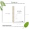 ZERONE CENTRE A5 Undated Daily Hourly Planner Notepad Day Organizer Planner 128 Pages Work Journal for Daily To do List Notes Water Intake and Meal Planner Dark Wine Red