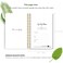 ZERONE CENTRE A5 Undated Daily Hourly Planner Notepad Day Organizer Planner 128 Pages Work Journal for Daily To do List Notes Water Intake and Meal Planner Dark Wine Red
