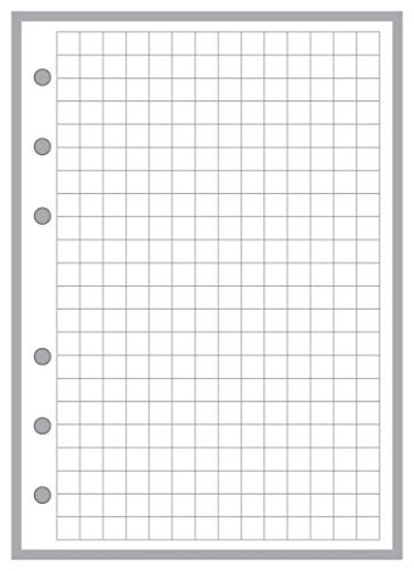 Handy Forms A6 Size 14 Graph Paper Planner Insert for 6Ring Binders 41 x 58 This is A European Standard A6 Size Your A6 May BE Different Please See Images