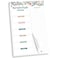 bloom daily planners Weekly Meal Planning Pad Magnetic Hanging Refrigerator Menu Planner with TearOff Sheets Perforated Grocery Shopping Lists 6 x 9 Garden Blooms