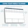 Clear Mind Concepts Weekly Desk Planner 113 x 83 TearOff Pad 52 Undated Sheets 120gsm NoBleed Paper Compact Weekly Organizer for Home School Office