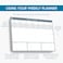 Clear Mind Concepts Weekly Desk Planner 113 x 83 TearOff Pad 52 Undated Sheets 120gsm NoBleed Paper Compact Weekly Organizer for Home School Office