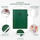 Clever Fox Appointment Book Hourly Schedule Planner with 15Minute Increments Time Box Planner for Daily Work ToDos Weekly Monthly Spreads Undated Hardcover 83x11 Dark Green