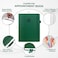 Clever Fox Appointment Book Hourly Schedule Planner with 15Minute Increments Time Box Planner for Daily Work ToDos Weekly Monthly Spreads Undated Hardcover 83x11 Dark Green