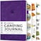 Clever Fox Camping Journal Camper Log Book RV Trip Planner Outdoor Camp Journal Adventure Travel Notebook 12 Trips Total 8 Pages per Trip Hardcover A5 Size Purple
