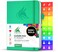 Clever Fox Daily Planner Undated Planning Notebook with Hourly Schedule ToDo List Personal Day Task Work Organizer 6 Months Emerald