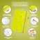 Clever Fox Food Journal Daily Food Diary Meal Planner to Track Calories Nutrients Weight Tracker Notebook A5 Neon Yellow