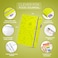 Clever Fox Food Journal Daily Food Diary Meal Planner to Track Calories Nutrients Weight Tracker Notebook A5 Neon Yellow