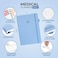 Clever Fox Medical Planner Daily Health Diary Notebook Wellness Journal SelfCare Logbook Lasts 3 Months 7x105 Light Blue