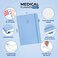 Clever Fox Medical Planner Daily Health Diary Notebook Wellness Journal SelfCare Logbook Lasts 3 Months 7x105 Light Blue