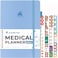 Clever Fox Medical Planner Daily Health Diary Notebook Wellness Journal SelfCare Logbook Lasts 3 Months 7x105 Light Blue