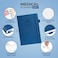 Clever Fox Medical Planner Daily Health Diary Notebook Wellness Journal SelfCare Logbook Lasts 3 Months 7x105 Mystic Blue