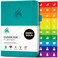 Clever Fox Planner Undated Weekly Monthly Planner for Productivity Time Management Goals Organizer Journal A5 Turquoise