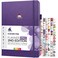 Clever Fox Planner PRO 2nd Edition Undated Weekly Agenda Planner for Setting Goals Tasks Time Management Life Organizer with Todo Lists Habit Trackers Large Format 85x11 Purple