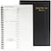 JIEYAN Daily Planner Undated A5 To Do List Notebook with Hourly Schedules Spiral Time Management Organizer for Man Women 83 x 56 152 Pages Black