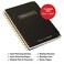 Global Printed Products Planner with Bookmark and Notepad Spiral Notebook for Daily Planning 55 x 85 Black