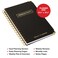 Global Printed Products Planner with Bookmark and Notepad Spiral Notebook for Daily Planning 55 x 85 Black
