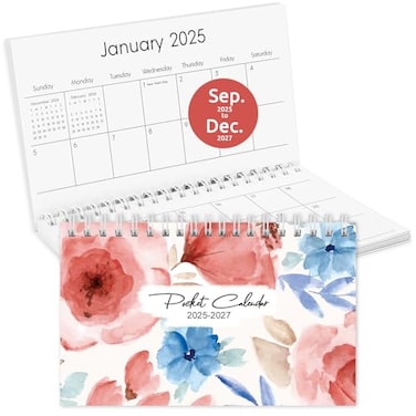 KONVINIT Pocket Calendar 20252027 2026 Pocket Calendar 3565 Runs from September 2025 until December 2027 2026 Planner with Coil for Planning