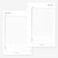 MAY PAPER May Paper Co Mini Happy Planner Daily Tracker Planner Insert Agenda Refill for 7Discs Notebook 46 x 7 White