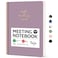 Taja Meeting Notebook for Work Organization Work notebook with action items Meeting Minutes Planner Notebook Perfect Office Supplies for Men Women Purple