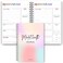 Templatables Mental Health Journal Planner Daily Gratitude Self Care Intentions Affirmations and Nutrition Rainbow A5