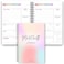 Templatables Mental Health Journal Planner Daily Gratitude Self Care Intentions Affirmations and Nutrition Rainbow A5