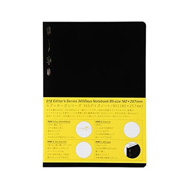 &atilde;&fnof;&lsaquo;&atilde;&fnof;&circ;&atilde;&fnof;&nbsp;&atilde;&sbquo;&ordm;(Nitoms) Nitoms S4102 STALOGY Notebook B5 Squared 365 Days Notebook Black