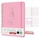 Only Zest Undated Weekly Planner Notebook for Work School Home Aesthetic Hardcover Spiral Blank Planner with Habit Tracker Goal Organizer To Do List 124 NoBleed Pages 6485 Pink
