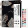 PLANBERRY Large Hourly Schedule Planner Premium Undated Organizer for Productivity Time Management Budget 8x104 Onyx Black
