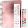 PLANBERRY Large Hourly Schedule Planner Premium Undated Organizer for Productivity Time Management Budget 8x104 Rose Gold