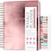 PLANBERRY Large Hourly Schedule Planner Premium Undated Organizer for Productivity Time Management Budget 8x104 Rose Gold