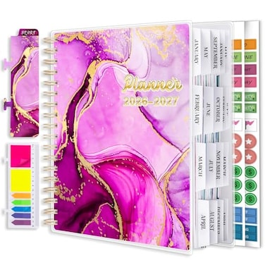 montcool Planner 20262027 Large 18 Months Academic Daily Weekly Monthly Planner Yearly Agenda Jan 2026June 2027 79 x 98 Page Tabs Separator Page Pocket Folder Bookmark Stickers Sticky Note Set