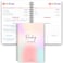 Templatables Reading Journal for Book Lovers Log Book to Summarize Review and Rate the Books youve Read A5 Rainbow