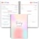 Templatables Reading Journal for Book Lovers Log Book to Summarize Review and Rate the Books youve Read A5 Rainbow